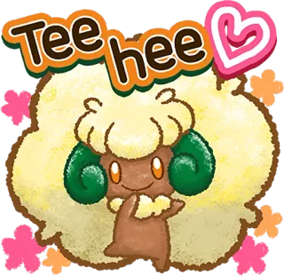 😊 Tee hee cartoon, cute, tee hee, character telegram sticker