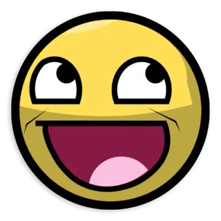 😀 smiley, visage, jaune, expression, mème whatsapp sticker
