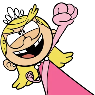😆 Lola Loud The Loud House Dessin animé, En colère, Fille, Princesse, Bienvenue chez les Loud, Nickelodeon telegram sticker