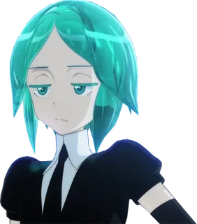 😑 Phosphophyllite Land of the Lustrous Anime, Charakter, Phosphophyllit, Land der glänzenden Juwelen, Manga whatsapp sticker