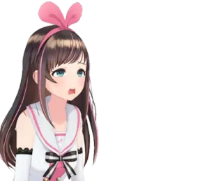 😔 Kizuna AI Anime, Kizuna AI, Youtuber virtual, VTuber, Fofo, Garota anime whatsapp sticker