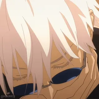 ☹️ Satoru Gojo Jujutsu Kaisen Anime, Mangá, Gojo Satoru, Jujutsu Kaisen, Óculos, Personagem, Cabelo branco, Feiticeiro telegram sticker