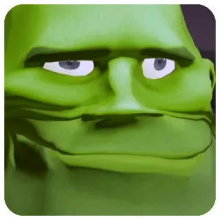 💊 verde, rosto, meme, engraçado, personagem telegram sticker