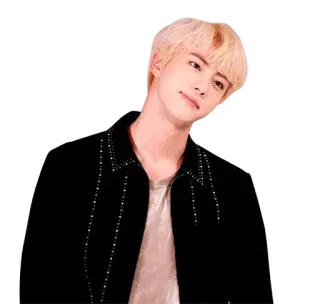 😊 Jin kpop, koreanisch, männlich, promi, sänger, bts telegram sticker