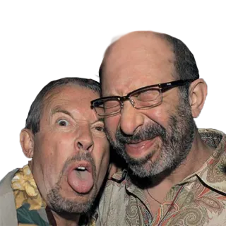 😝 homens, rostos, expressões, óculos, amizade telegram sticker