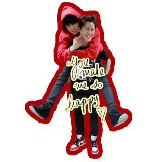 ☺️ You make me so happy amitié, heureux, joie, fête telegram sticker