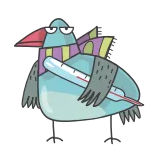 Зимние птички (@tgsticker) telegram stickers
