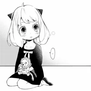 🟥 Anya ... anime, manga, character, girl, cute, spy x family whatsapp sticker