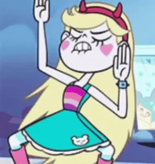 ⭐️ Star Butterfly Star vs. the Forces of Evil Star Butterfly, hoạt hình, phim hoạt hình, công chúa, phép thuật, phiêu lưu whatsapp sticker