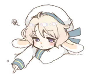 🌬 Anime, Mono, Dibujos animados, Conejo, Adorable whatsapp sticker