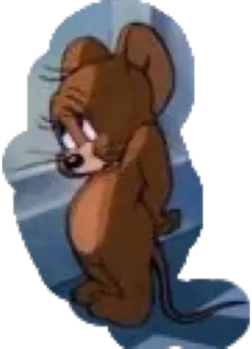 🙁 Jerry Mouse Tom and Jerry Cartone animato, Topo, Animato, Divertente, Carino, Classico telegram sticker