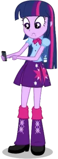 ☹️ Twilight Sparkle My Little Pony: Equestria Girls Cartoon, Mädchen, Anime, Twilight Sparkle, Equestria Girls whatsapp sticker