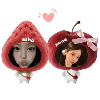 👍 Asha, Nana tripleS asha nana telegram sticker