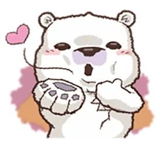 😂 gấu, dễ thương, yêu, trái tim, động vật, hoạt hình, lời chào whatsapp sticker