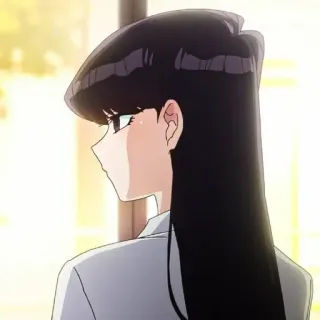 💈 Komi Shouko Komi Can't Communicate Аниме, Персонаж, Коми сан, черные волосы, Коми Сёко, профиль telegram sticker