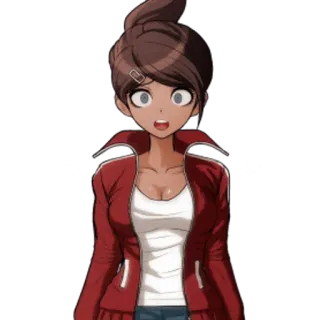 😨 Aoi Asahina Danganronpa Anime, Ragazza, Aoi Asahina, Danganronpa, Personaggio telegram sticker