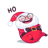 Santa telegram stickers