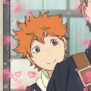 💝 Hinata Haikyuu!! anime, haikyuu, hinata, shoyo hinata, animated telegram sticker