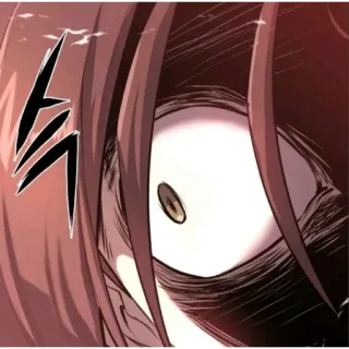 👁 anime, manga, eye, anger, close-up telegram sticker
