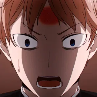 😱 Anime, Wütend, Porträt telegram sticker