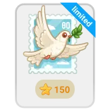 🎁 limited gołąb, pokój, znaczek, biały gołąb, gałązka, gałązka oliwna whatsapp sticker