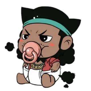 Kid one piece - @animestickerchannel telegram stickers