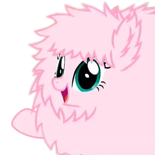 🙂 cartoon, pony, pink, fluffy telegram sticker