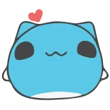 😘 kucing, stiker, imut, kawaii telegram sticker