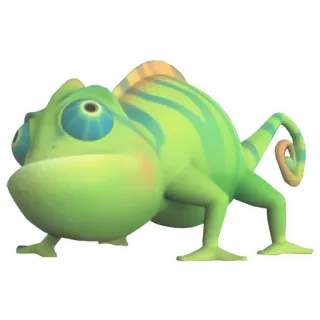 🦎 变色龙, 动物, 爬行动物, 绿色 telegram sticker