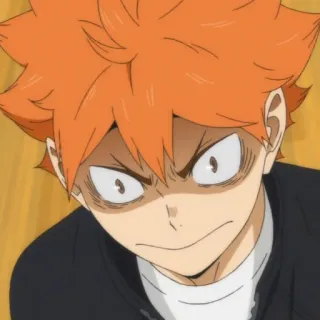☀️ Hinata Shoyo Haikyuu!! anime, manga, volleyball, Hinata, Haikyuu, cartoon telegram sticker