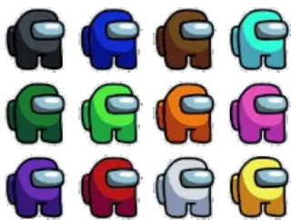 Among us @WhisperingPixels whatsapp stickers