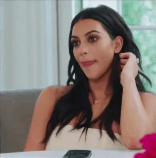 ⛈ Kim Kardashian Kim Kardashian, Reality TV, Celebrità, Social media telegram sticker