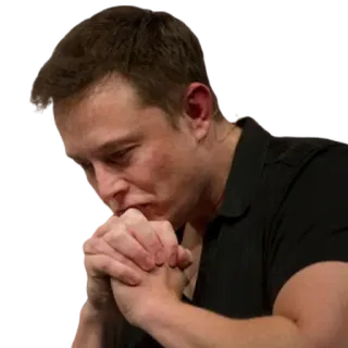 🤔 Elon Musk elon musk, negócios, bilionário, tecnologia telegram sticker