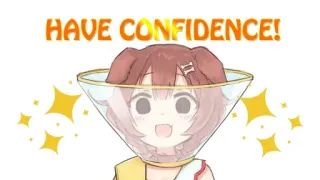 🐶 HAVE CONFIDENCE! dog, doggo, anime, cute, confidence, sparkles, collar telegram sticker