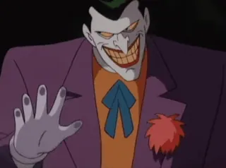 👅 Joker Joker, Batman, villain, DC Comics, cartoon character telegram sticker