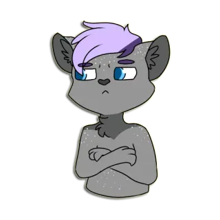 😒 Furry, Anthropomorph, Cartoon, Tier, Süß, Charakter telegram sticker