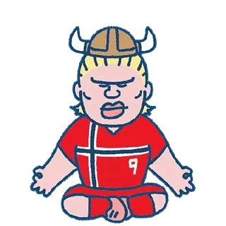 😊 Erling Haaland Norway national football team 9 whatsapp sticker