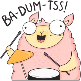 Лама Молли :: @TgSticker telegram stickers