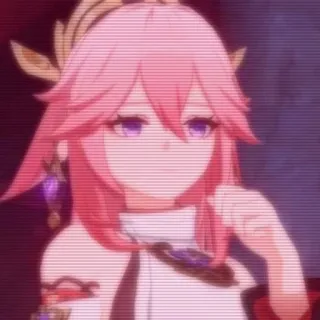 🌟 Yae Miko Genshin Impact Anime, Jeu, Personnage, Genshin Impact, Yae Miko whatsapp sticker