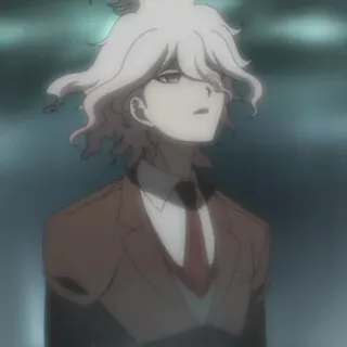 🙄 Nagito Komaeda Danganronpa anime, character, portrait, manga telegram sticker