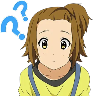❓ anime, question, confused, cute, girl telegram sticker