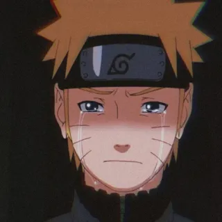 😭 Naruto anime, llorando, triste, Naruto Uzumaki, dibujos animados, emocional telegram sticker