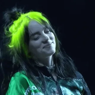 🕸 Billie Eilish 歌手, ミュージシャン, ポップ, ビリー, アイリッシュ telegram sticker