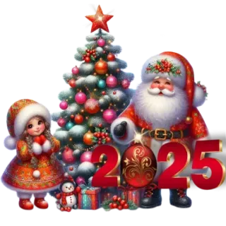 @emodji_all 🕺🎄💃 Новый 2025 год 🎅🎁🎄 @emodji_all whatsapp stickers