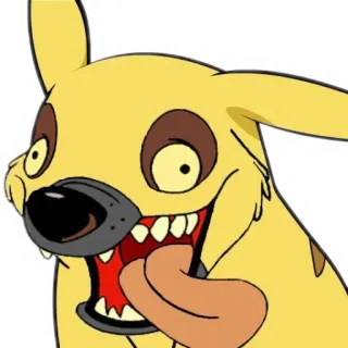 🐶 หมา, การ์ตูน, สัตว์, มีม, ตลก telegram sticker