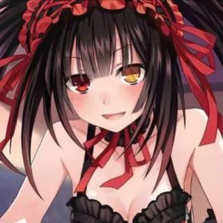 😏 Kurumi Tokisaki Date A Live อนิเมะ, ผู้หญิง, น่ารัก, คุรุมิ โทคิซากิ, Date A Live whatsapp sticker