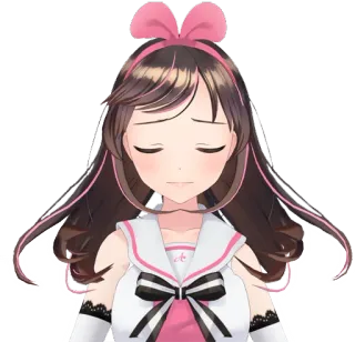 😔 Kizuna AI Anime, Garota, Youtuber Virtual, VTuber, Kizuna Ai, Fofa, Feminino whatsapp sticker