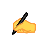 ✍️ hand, writing, drawing, pen, education, stationary telegram sticker