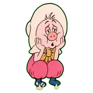😢 Tweedledee Alice in Wonderland Траляля и Труляля, Алиса в Стране чудес, мультфильм, Дисней, персонаж telegram sticker