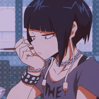😕 Kyoka Jiro My Hero Academia THE Аниме, Манга, Персонаж, Музыка, Девушка telegram sticker